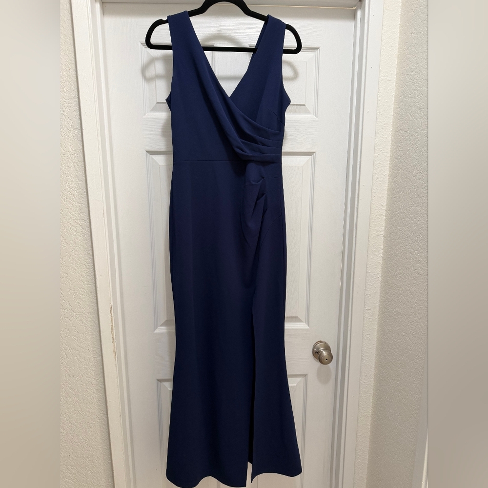 Sophisticated Deep Blue Maxi Dress
